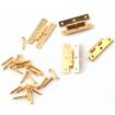 Pack of 4 Miniature Brass Hinges 9mm x 7mm