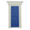 Painted Dentil Trim Wooden Door for 12th Scale Dolls House