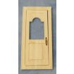 Plain Wooden Front Door with a Window for 12th Scale Dolls House