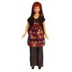Porcelain Modern Woman In Smock Dress for 12th Scale Dolls House