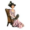 Sitting Lady with Chair Figure for 12th Scale Dolls House