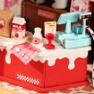 Rolife Strawberry Milk Box DIY Miniature Dollhouse Kit