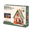 Rolife Twinkling Christmas House Miniature DIY Dollhouse Kit