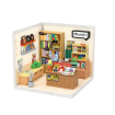 Rolife Fascinating Book Store Plastic DIY Miniature Dollhouse Kit