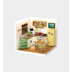 Rolife Happy Meals Kitchen Plastic DIY Miniature Dollhouse Kit 