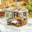 Rolife Sweet Sips Tea Plastic DIY Miniature Dollhouse Kit 