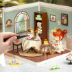 Rolife Sweet Sips Tea Plastic DIY Miniature Dollhouse Kit 