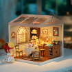 Rolife Sweet Sips Tea Plastic DIY Miniature Dollhouse Kit 