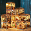 Rolife Sweet Sips Tea Plastic DIY Miniature Dollhouse Kit 