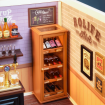 Rolife Leisurely Cheers Bar Plastic DIY Miniature Dollhouse Kit 