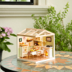 Rolife Warm Dining Room Plastic DIY Miniature Dollhouse Kit 