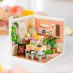 Rolife Fresh Flower Shop Plastic DIY Miniature Dollhouse Kit 