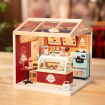Rolife Flavourful Ice Cream Shop Plastic DIY Miniature Dollhouse Kit 