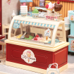 Rolife Flavourful Ice Cream Shop Plastic DIY Miniature Dollhouse Kit 