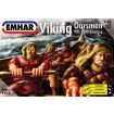 Emhar Viking Oarsmen 9th-10th Century 1:72 Scale Unpainted Poseable Plastic Model Figures with Seats