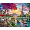 Figured'Art Dinner By The Seine Rolled Canvas Painting By Numbers Kit