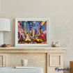Figured'Art Night In Timesquare Rolled Canvas Painting By Numbers Kit