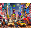 Figured'Art Night In Timesquare Rolled Canvas Painting By Numbers Kit