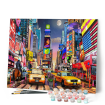Figured'Art Night In Timesquare Rolled Canvas Painting By Numbers Kit