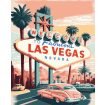Figured'Art Las Vegas Rolled Canvas Painting By Numbers Kit