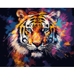 Figured'Art Tiger Rolled Canvas Painting By Numbers Kit