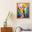 Figured'Art Giraffe Rolled Canvas Painting By Numbers Kit