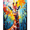Figured'Art Giraffe Rolled Canvas Painting By Numbers Kit