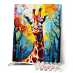 Figured'Art Giraffe Rolled Canvas Painting By Numbers Kit