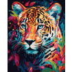 Figured'Art Leopard Rolled Canvas Painting By Numbers Kit