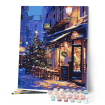 Figured'Art Festive Night Café Rolled Canvas Painting By Numbers Kit