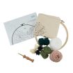 Trimits Foliage Floral Yarn Punch Needle Kit