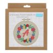Trimits Floral Monogram Embroidery Punch Needle Kit