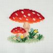 Trimits Toadstool Mini Counted Cross Stitch Kit