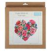Trimits Floral Heart Large Counted Cross Stitch Kit