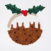 Trimits Christmas Pudding Mini Counted Cross Stitch Kit