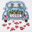 Trimits Love Mini Counted Cross Stitch Kit