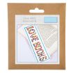 Trimits Floral Love Books Counted Cross Stitch Bookmark Kit