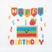 Trimits Happy Birthday Mini Counted Cross Stitch Kit