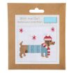 Trimits Festive Dachshund Mini Counted Cross Stitch Kit