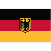 Germany Merchant Ensign Flag - 50mm