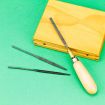 Hobbies 3 Piece Precision Needle File Set & Universal Needle File Handle