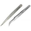 Hobbies Fine Straight and Extra Fine Curved Stainless Steel Tweezers