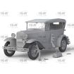 ICM 1/24 Scale Ford Model A Gangster Car Model Kit