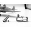 ICM 1/48 Scale WWII RAF Airfield Set, Spitfire Mk.IX & Spitfire Mk.VII, RAF Pilots & Ground Personnel (7 Figures) Model Kit
