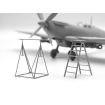 ICM 1/48 Scale WWII RAF Airfield Set, Spitfire Mk.IX & Spitfire Mk.VII, RAF Pilots & Ground Personnel (7 Figures) Model Kit