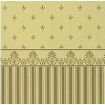 Grosvenor Gold and Beige Wallpaper for 12th Scale Dolls House