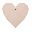 15cm Hanging Heart Birch Ply Wood Blank