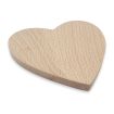 11cm Heart Coaster Birch Wood Blank