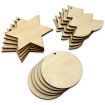 Pack of 15 Mixed Christmas Shapes Wood Blanks