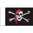 Jolly Roger Red Scarf Cotton Flag